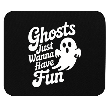 Discover Whimsical Ghost Funny Quote Design Mouse Pads