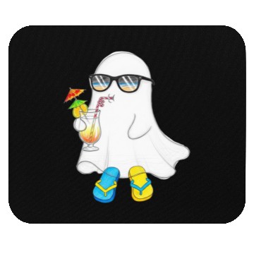 Discover Relaxed Ghost with Summer Vibes Mouse Pads