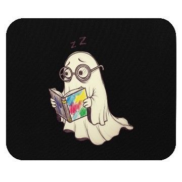 Discover Kooky Ghost Reading with Colorful Book Mouse Pads