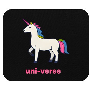 Discover Colorful Cartoon Unicorn Illustration Mouse Pads