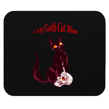 Discover Cozy Gothic Cat Mom Mouse Pads
