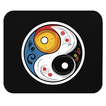 Discover Celestial Balance Yin Yang Art Mouse Pads