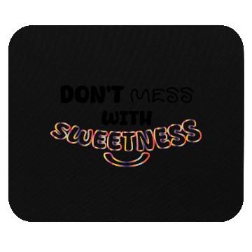 Discover Colorful Sweetness Script Design Mouse Pads