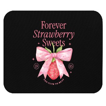 Discover Forever Strawberry Sweets Vintage Design Mouse Pads