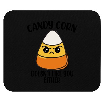 Discover Candy Corn Funny Halloween Mouse Pads