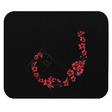 Discover Floral Crescent Moon Design Mouse Pads