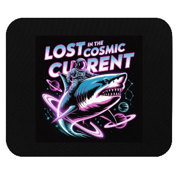 Discover Lost in the Cosmic Shark Adventure Mouse Pads
