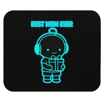 Discover Best Mom Ever Neon Glow Design Mouse Pads
