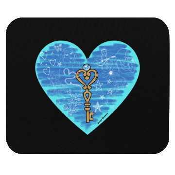 Discover Girlhood in light blue Mouse Pads