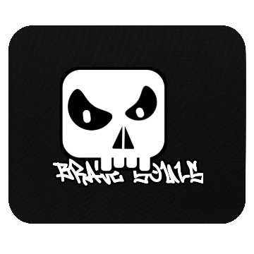 Discover Minimalist Skull Graffiti Design Mouse Pads