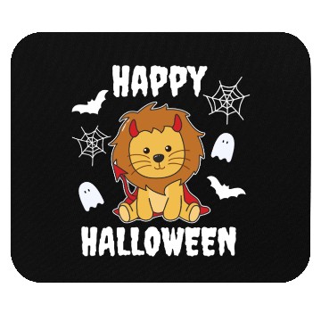 Discover Lion Happy Halloween Devil Costume Mouse Pads
