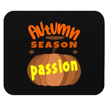 Discover Autumn Passion Pumpkin Design Mouse Pads