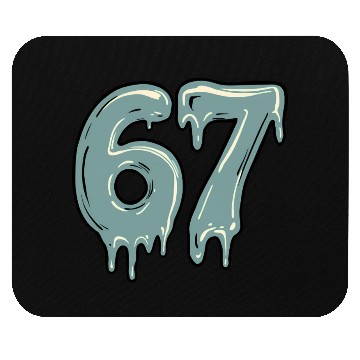 Discover Funny Six Seven 6 7 Meme Mouse Pads