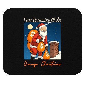 Discover Crypto BITCOIN Santa Christmas Design Mouse Pads