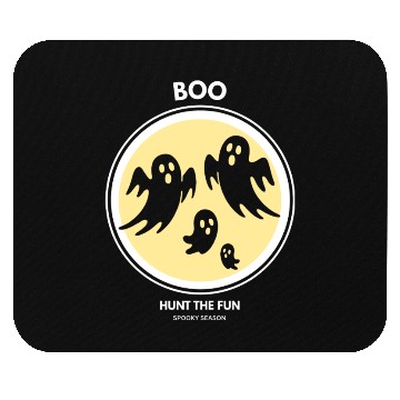 Discover Boo Ghost Halloween Spooky Season Mouse Pads