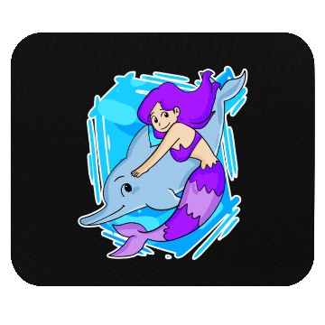 Discover Dolphin with Mermaid Mouse Pads