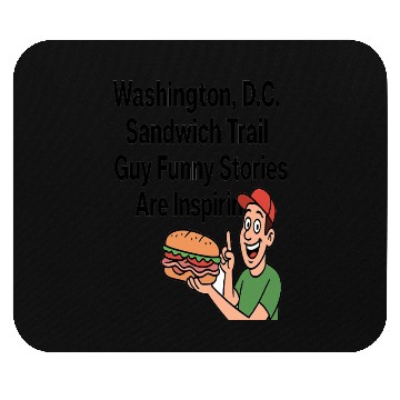 Discover Washington DC Sandwich Throw Guy  Mouse Pads