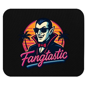 Discover Fangtastic – Retro Vampire Neon Style Mouse Pads