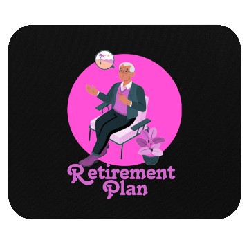 Discover Retirement Planning Illustration Mouse Pads