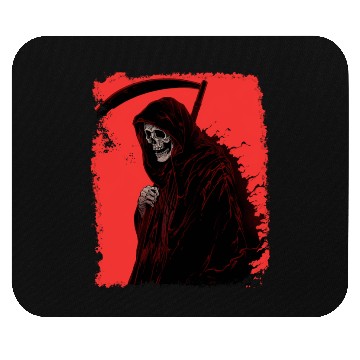 Discover Skeleton Reaper Red Mouse Pads