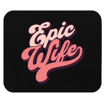 Discover Retro Ethereal Vibe Epic Wife Mouse Pads