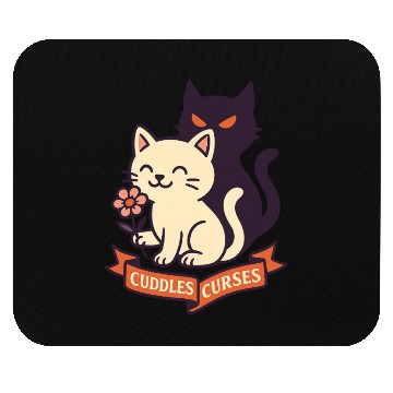 Discover Whimsical Cats and Spooky Aura Design Mouse Pads