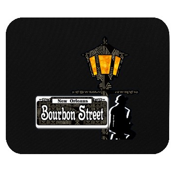 Discover Bourbon Street Saxophonist  Mouse Pads
