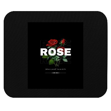 Discover Red Rose Power Mouse Pads