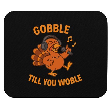 Discover Music-loving Thanksgiving Turkey Design Mouse Pads