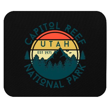 Discover Capitol Reef National Park Utah Nature Hiking Mouse Pads