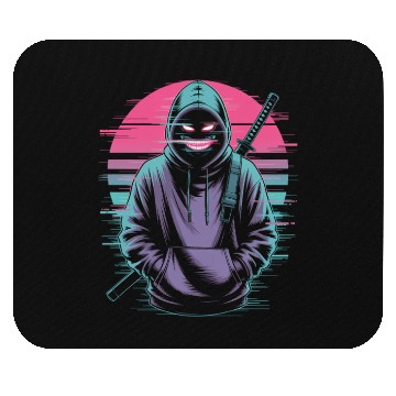 Discover Glitch Ninja Katana Streetwear Futuristic Mouse Pads