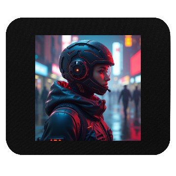 Discover Futuristic Cyberpunk Nightscape Mouse Pads