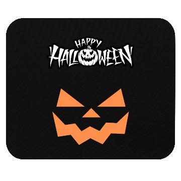 Discover Spooky Jack-O-Lantern Halloween Design Mouse Pads