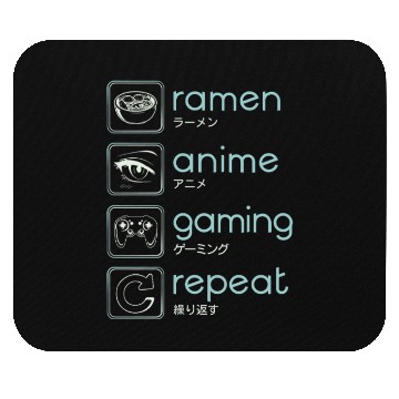 Discover Ramen Anime Gaming Repeat Mouse Pads
