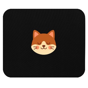 Discover Minimal Cat Face – Cute Kitty Mouse Pads