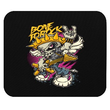 Discover Fur Skull Guitar Punk Design Mouse Pads