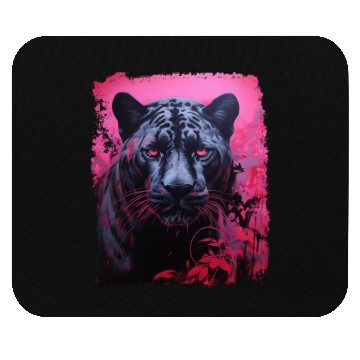 Discover Pink Pop Art Black Panther  Mouse Pads