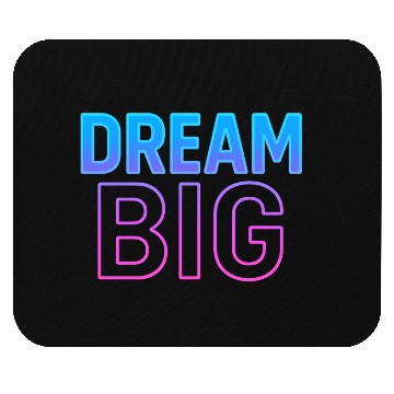 Discover Dream Big Neon Retro Typography Mouse Pads