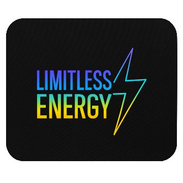 Discover Limitless Energy Neon Typography Mouse Pads
