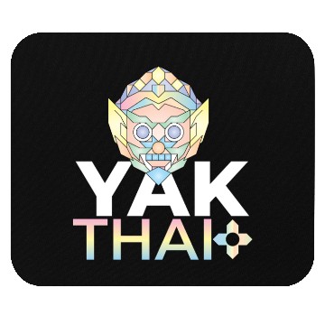 Discover Colorful Geometric Thai Hanuman Illustration Mouse Pads