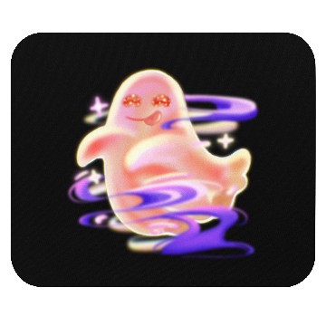 Discover Playful Glowing Ghost  Mouse Pads
