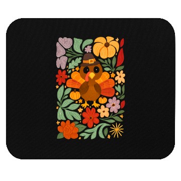 Discover Festive Harvest Thanksgiving Turkey Mouse Pads