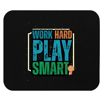 Discover Work Hard Play Smart Motivational Design Mouse Pads