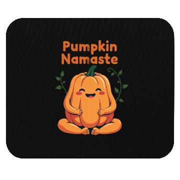 Discover Pumpkin Namaste Autumn Design Mouse Pads