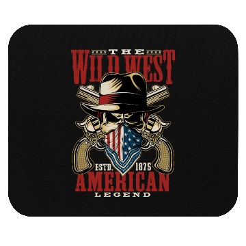 Discover Wild West American Legend Mouse Pads