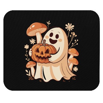 Discover Cottagecore Halloween Ghost Flower Pumpkin Mouse Pads