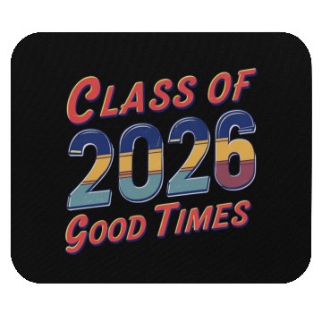 Discover Class of 2026 Good Times Vintage Style Senior Mouse Pads