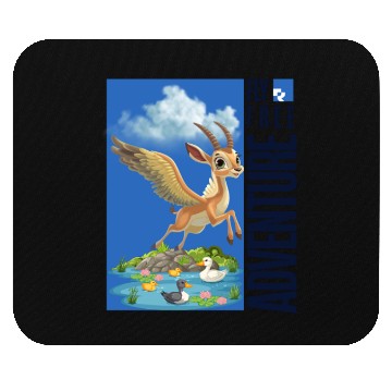 Discover Flying Mythical Waterfowl with Adventure Theme Mouse Pads