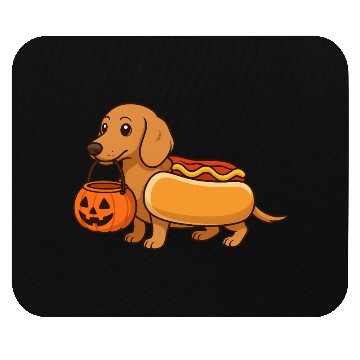 Discover Hot Dog Dachshund Halloween Mouse Pads