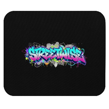Discover Graffiti Style Streetwise Logo Mouse Pads